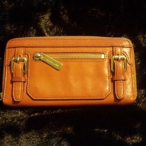 NWOT MK Wallet Orange